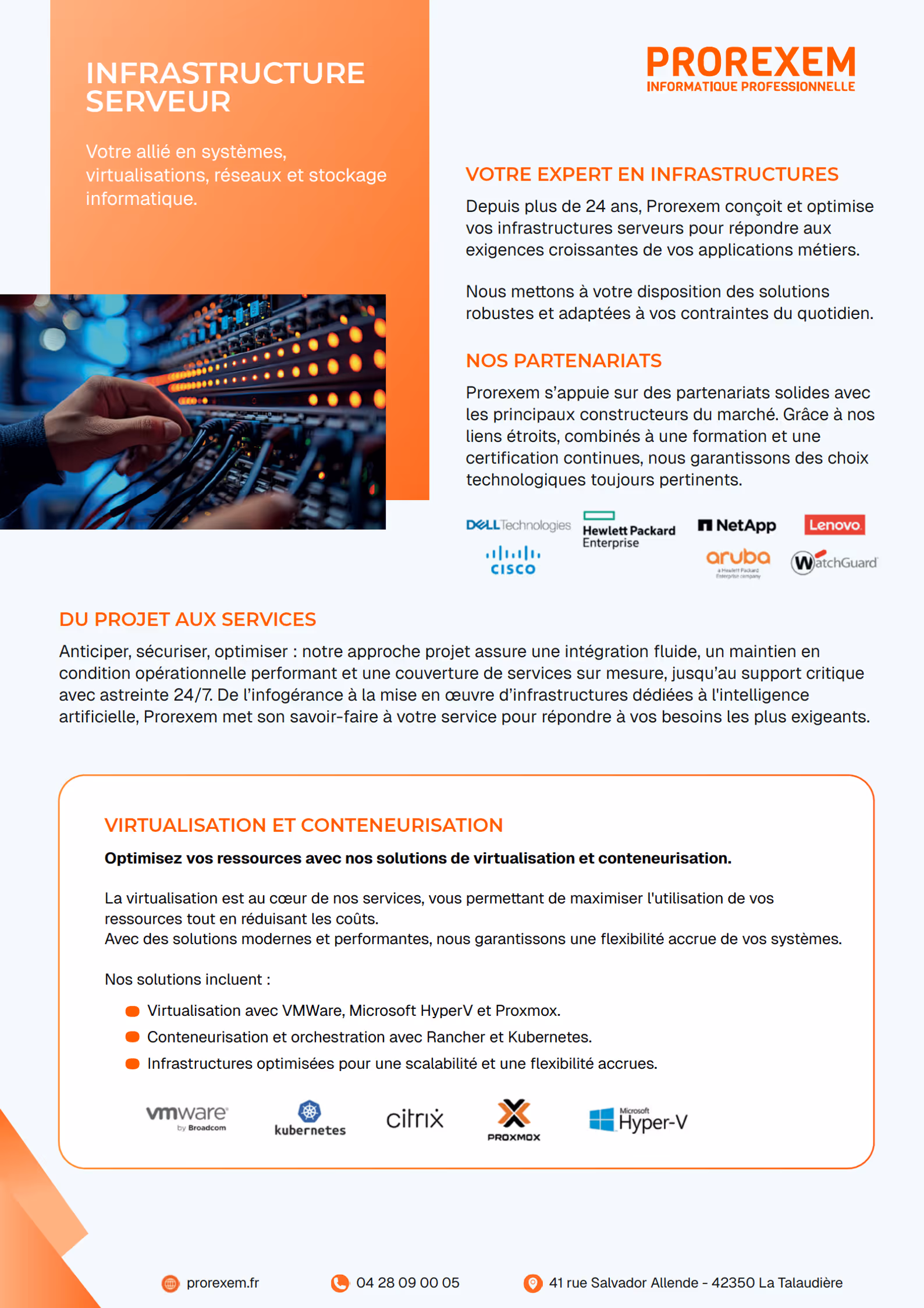 Plaquette de services Infrastructure